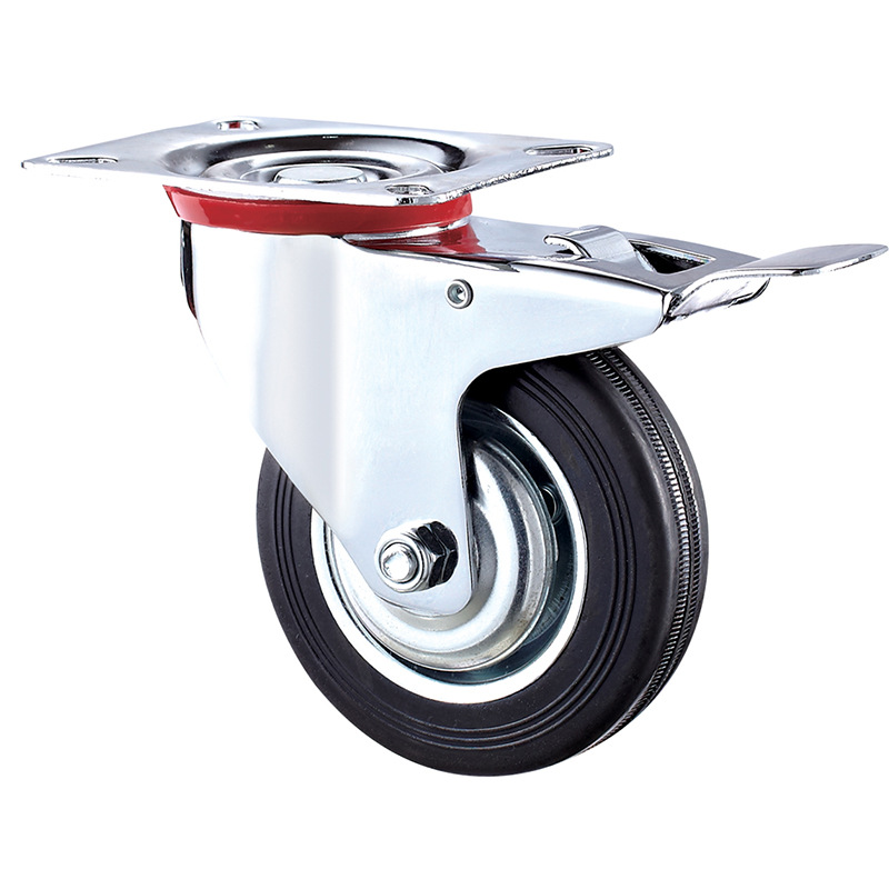 Draaimeubelwiel met rem