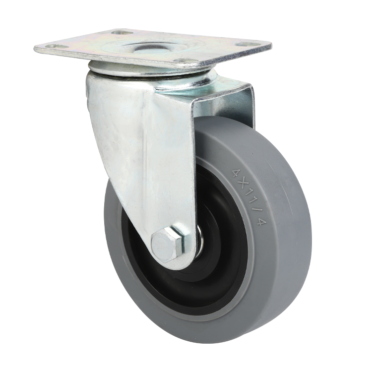 3 tommer fast Tpr antistatisk stiv hjul