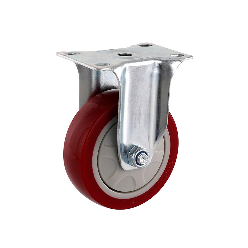 Ruote girevoli con rotazione di 360 gradi Ruote in gomma con piastra superiore