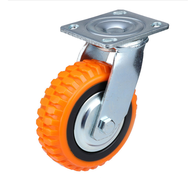 Univerz&aacute;ln&iacute; 5palcov&eacute; polyuretanov&eacute; PU kolečko Heavy Duty Caster