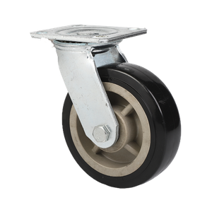 ล้อพีวีซีลูกล้อแข็งสำหรับงานหนัก ล้อโพลียูรีเทนสีดำและลูกล้อแกนพลาสติก